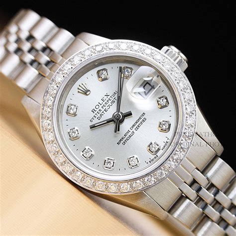 silver rolex watches for women|used Rolex silver watches.